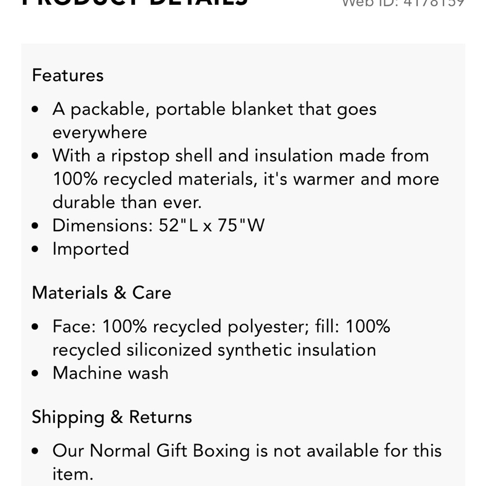 Rumpl Original Puffy Blanket - Multicolor Floral - Picture 5 of 6